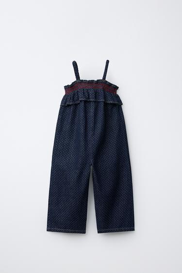 QUẦN YẾM DÀI HỌA TIẾT CHẤM BI - Xanh dương từ Zara - Hình ảnh 0