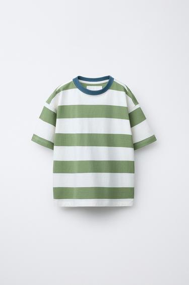 ÁO PHÔNG KẺ BẢN TO - Xanh lục từ Zara