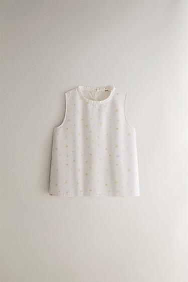 FLORAL TOP - White by Zara