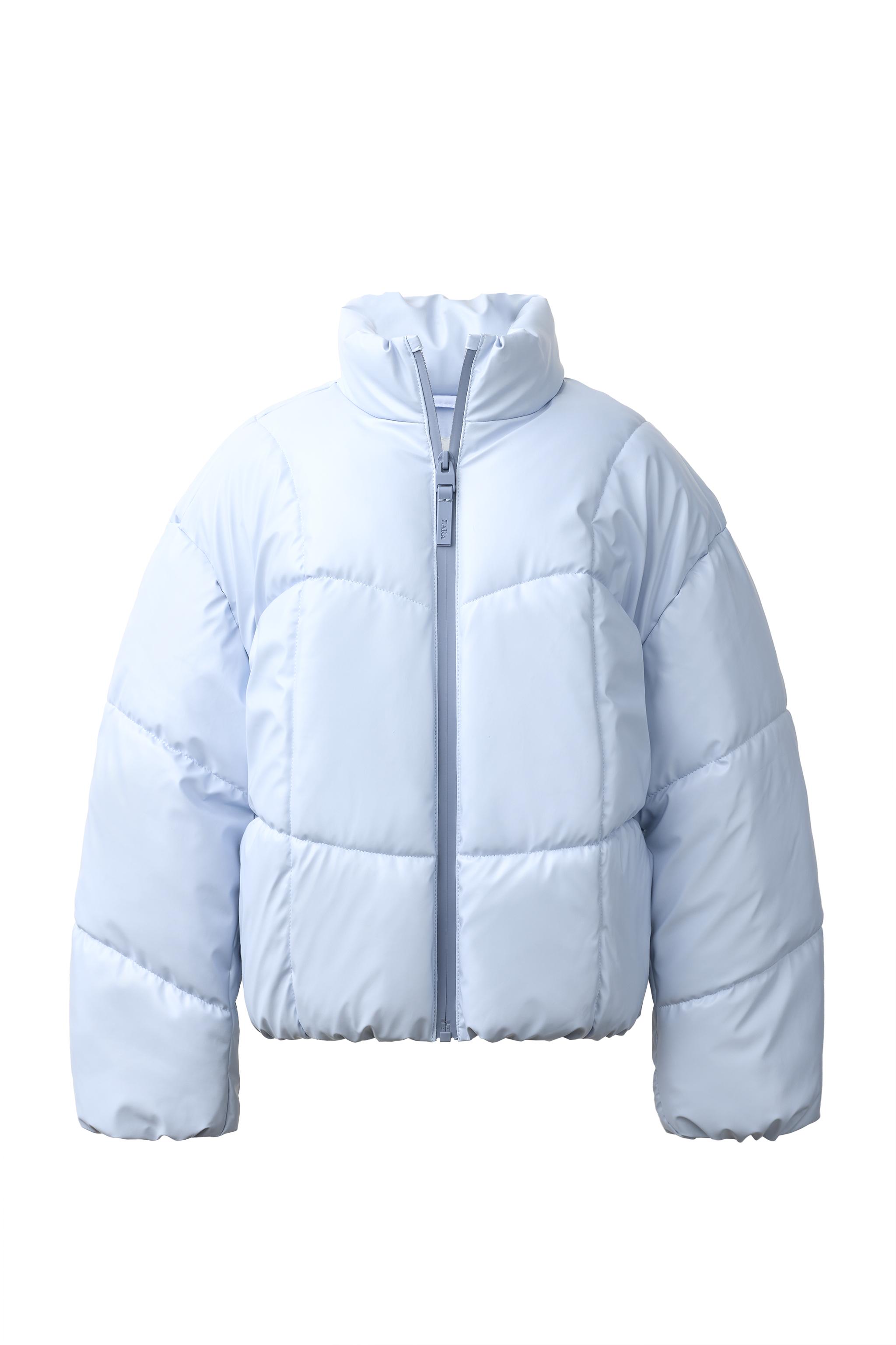 WATER-REPELLENT QUILTED SHINY JACKET - Pastel blue | ZARA United