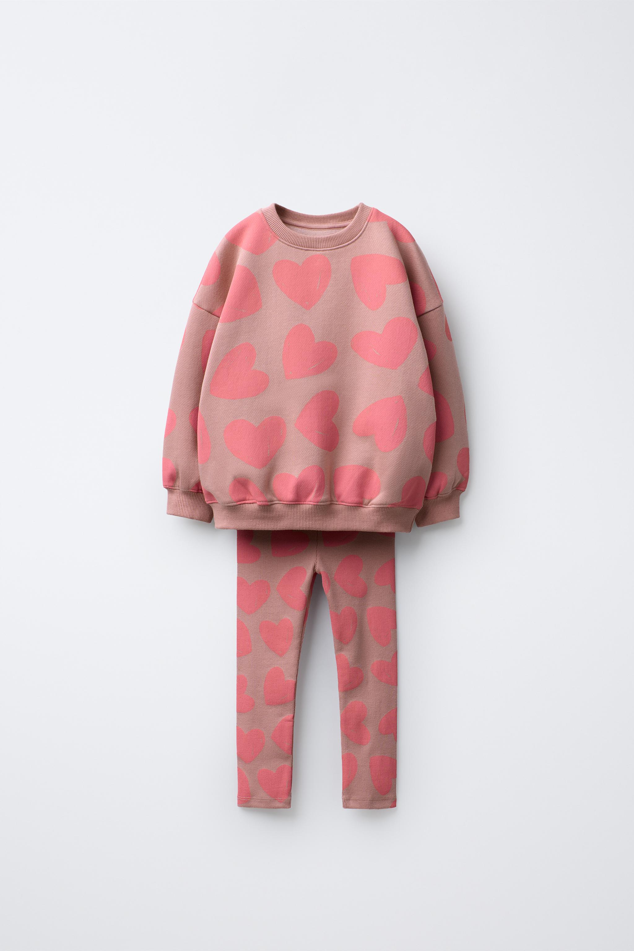 PRINTED JOGGING SWEATSHIRT AND LEGGINGS SET