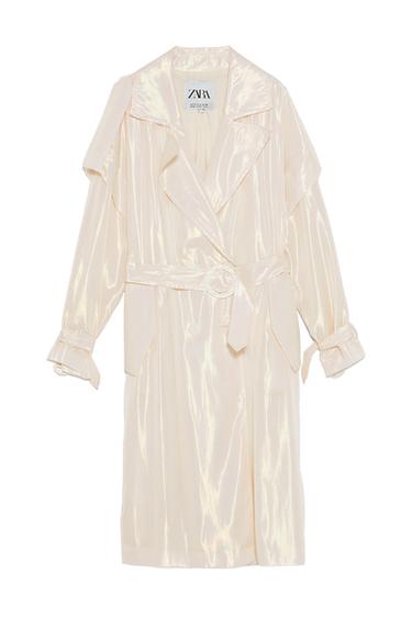 IRIDESCENT-EFFECT TRENCH COAT