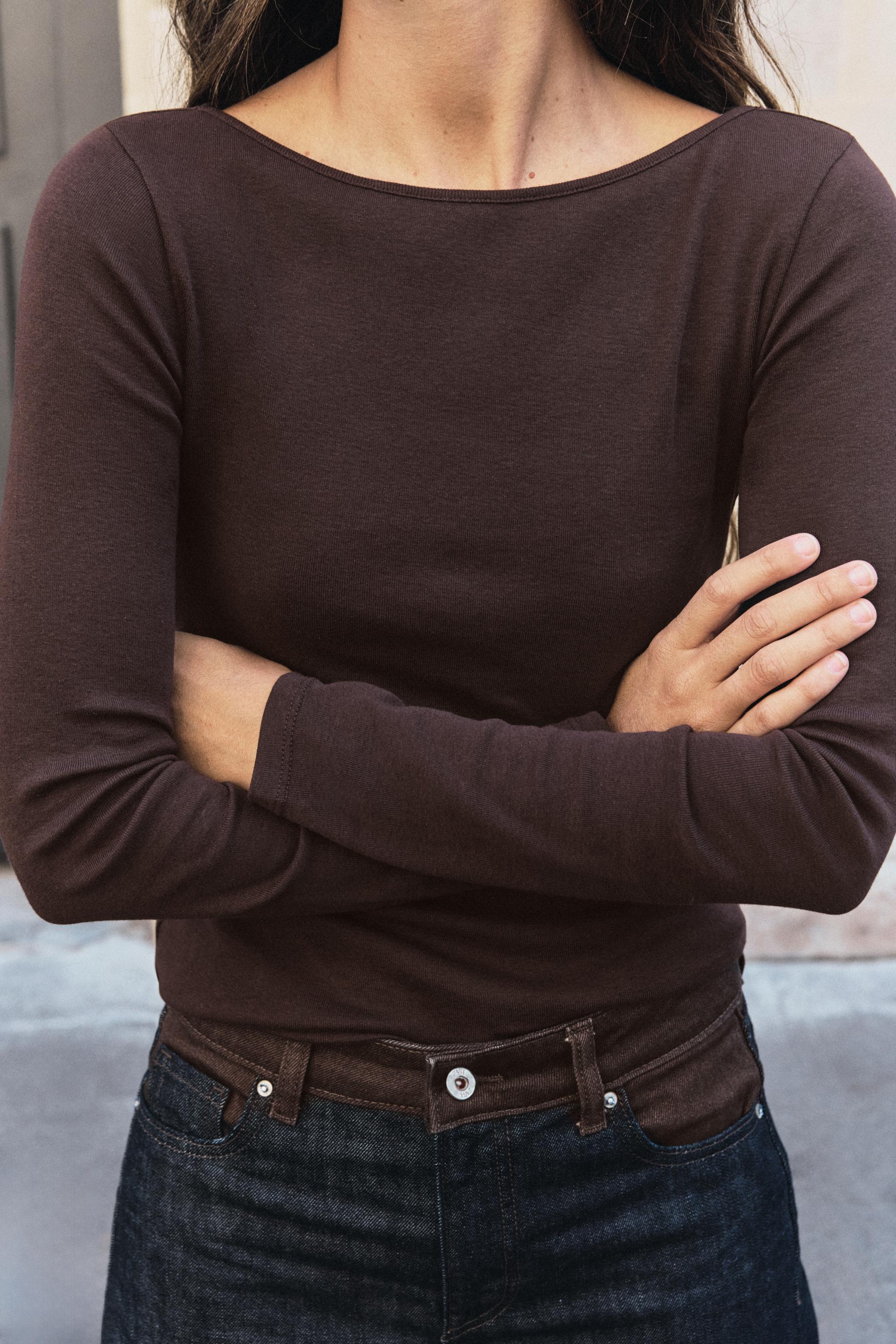 BOAT NECK T-SHIRT - thumbnail 8