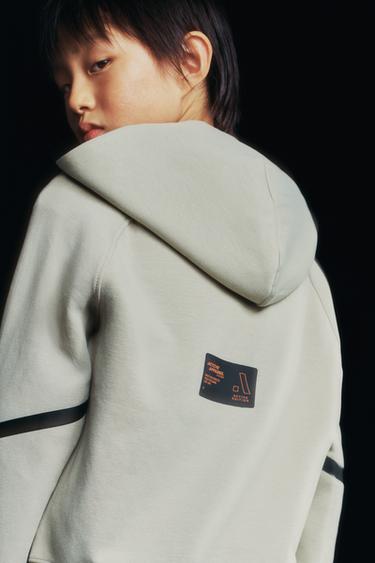 SUDADERA SPORTY INTERLOCK - Verde gris de Zara