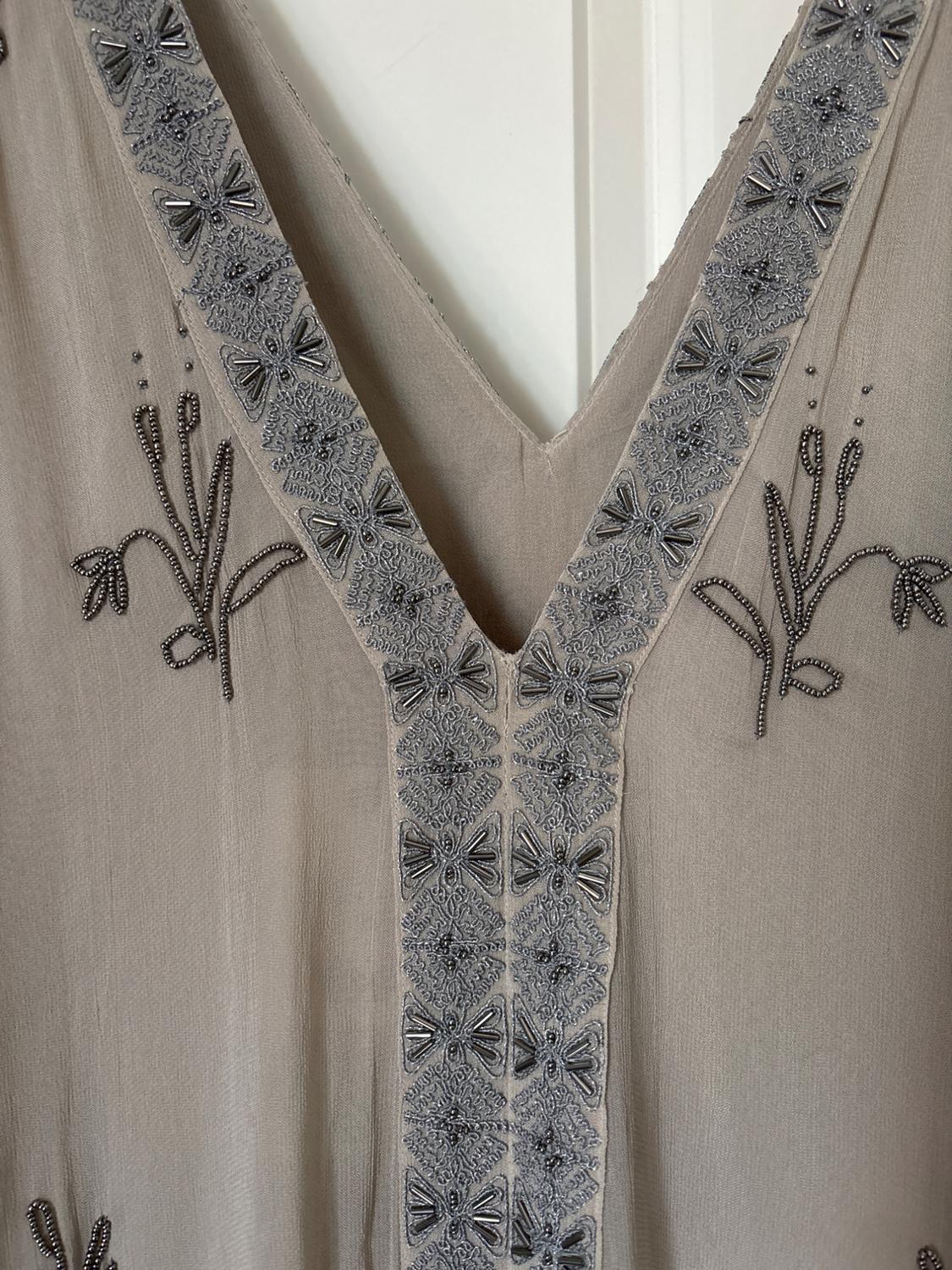 ZW COLLECTION BEADED EMBROIDERED DRESS - Image 3