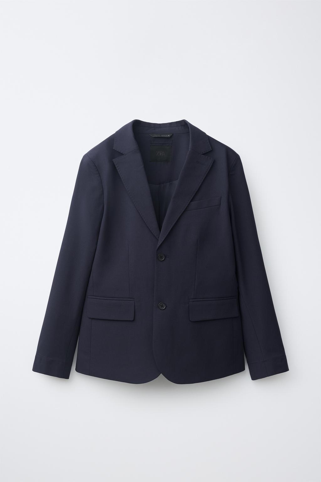 TEXTURED SUIT BLAZER