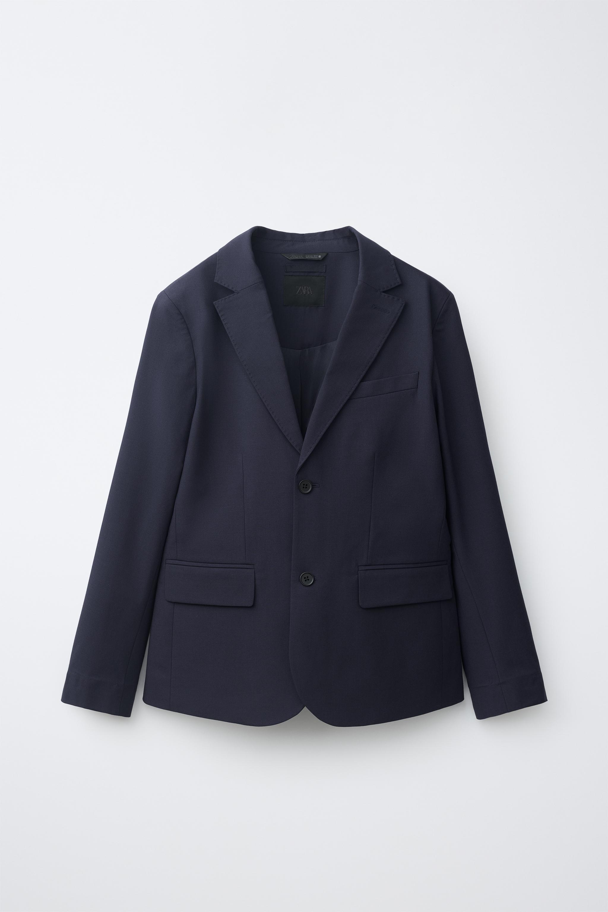 VESTE DE COSTUME STRUCTURÉE UNIE