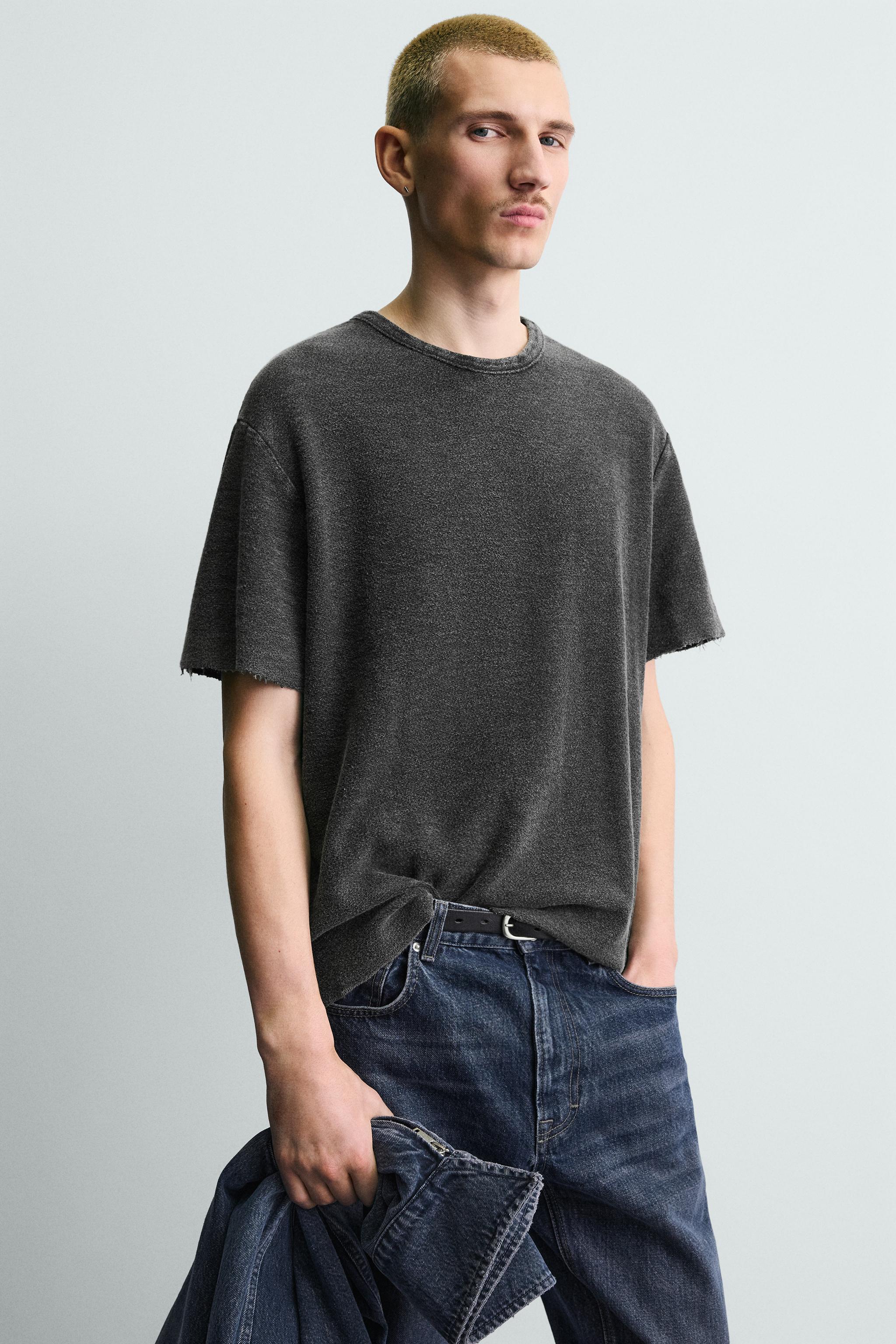 WASHED KNIT T-SHIRT