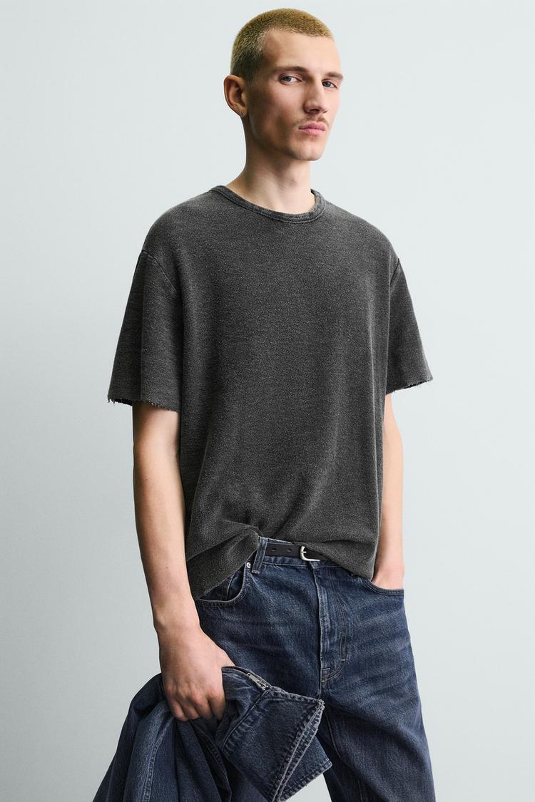 ZARA FADED KNIT T-SHIRT