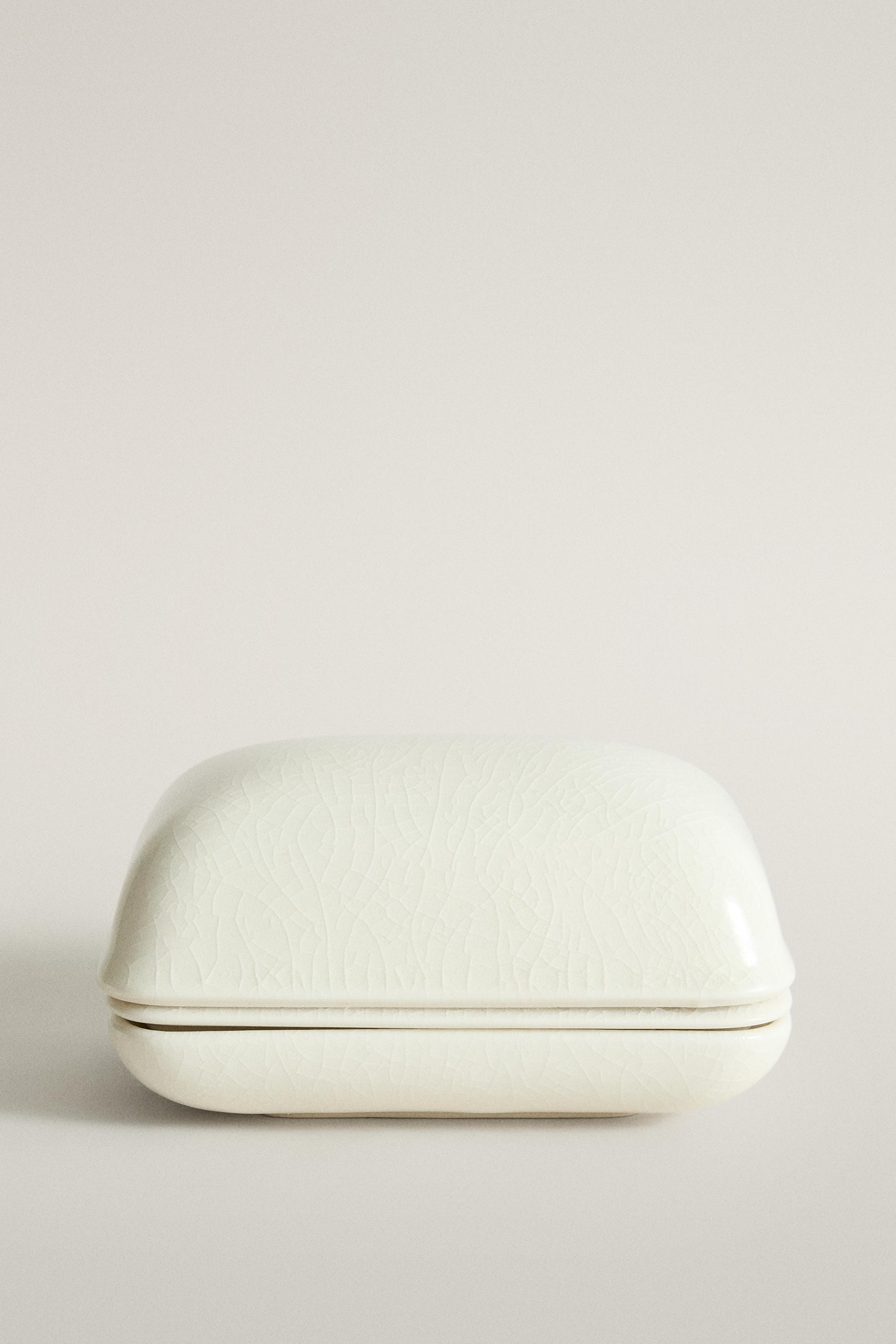 CERAMIC BATHROOM SOAP DISH WITH LID