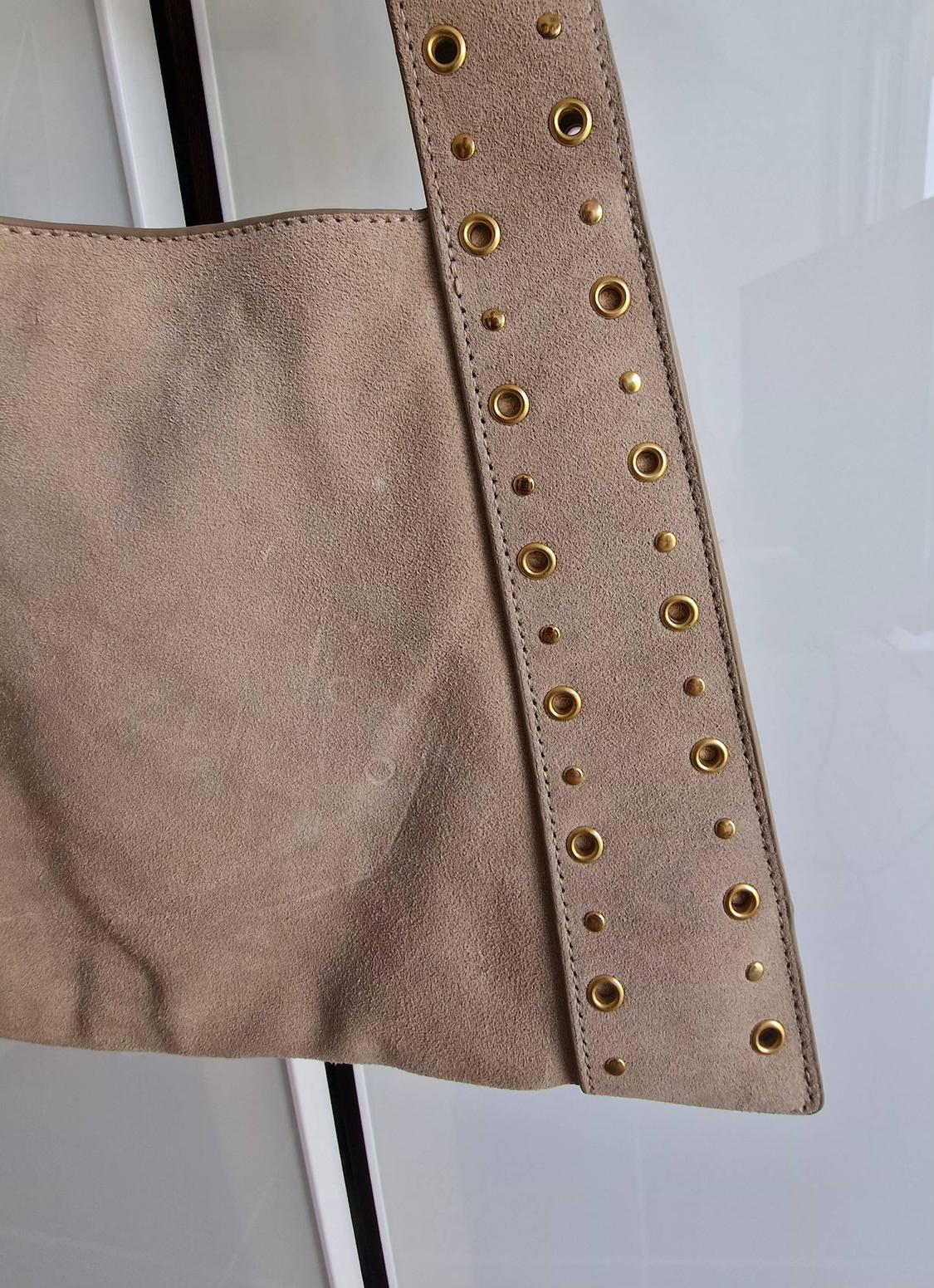 SPLIT SUEDE STUDDED SHOULDER BAG - Image 2