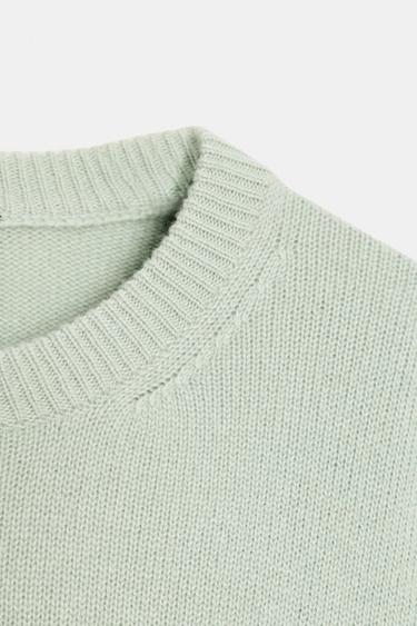 PULL OVERSIZE 100 % CACHEMIRE - Vert d'eau de Zara - Image 4