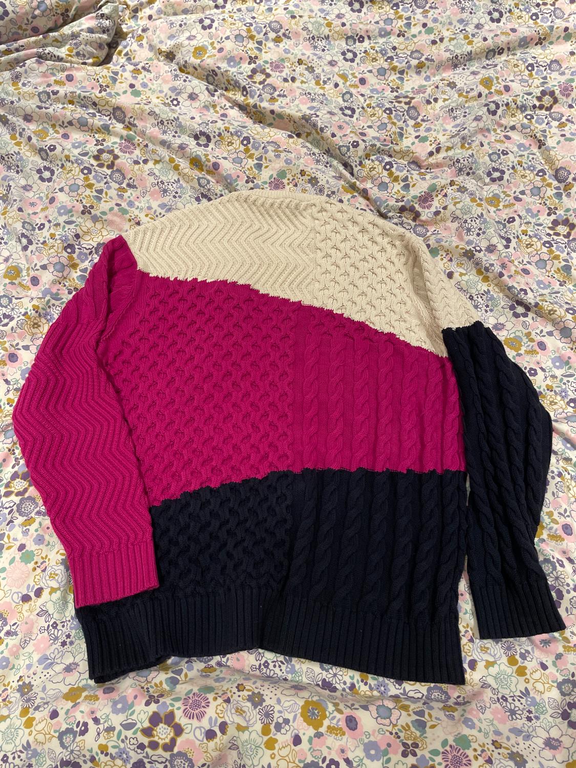 TEXTURED CABLE-KNIT SWEATER - Image 2