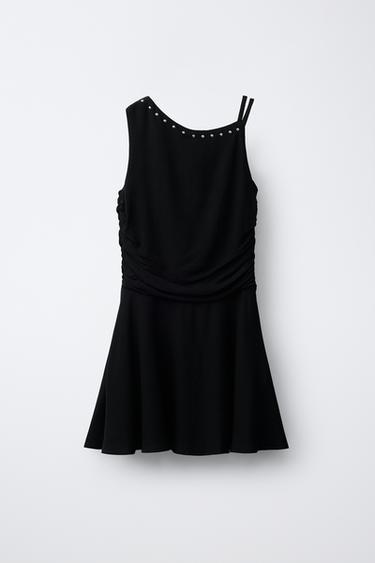 STUDDED DRESS - Black by Zara