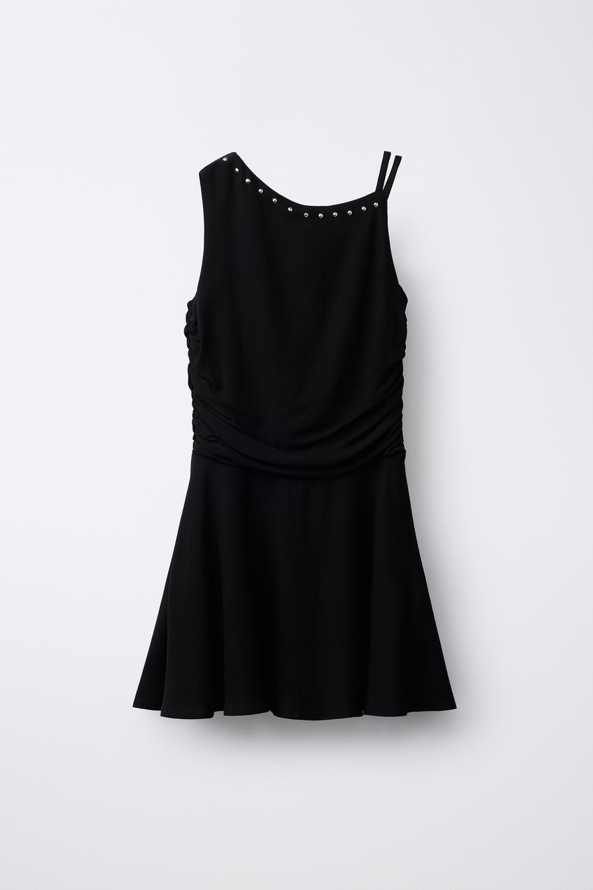 Zara - Studded Dress - Black - 11-12 Years (58,3 Inches) - Kids Zara - Studded Dress - Black - 11-12 Years (58,3 Inches) - Kids