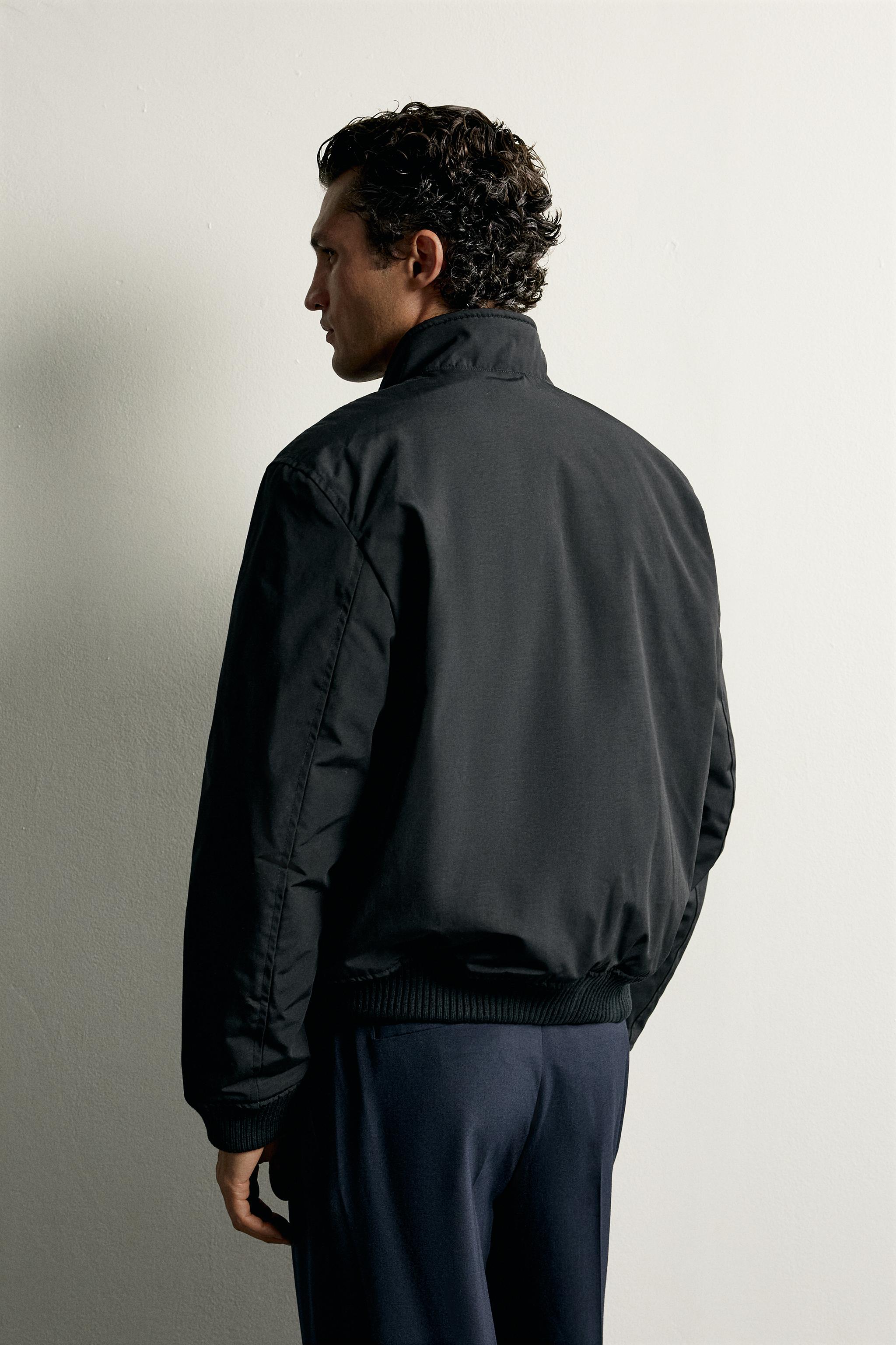 Zara KAPİTONE REGULAR FIT BOMBER CEKET görsel 3