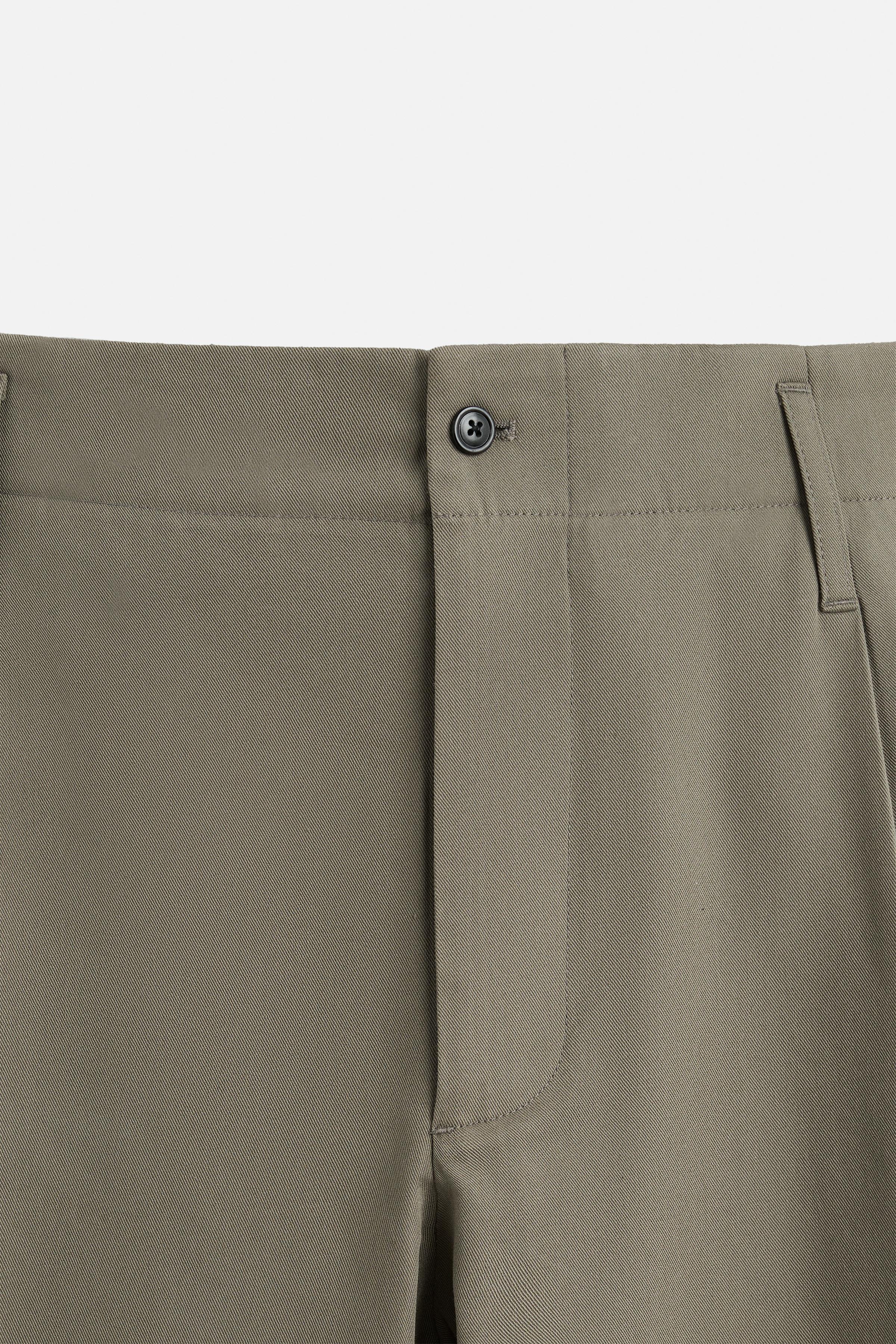 WIDE FIT COTTON-VISCOSE PANTS - Black | ZARA United States