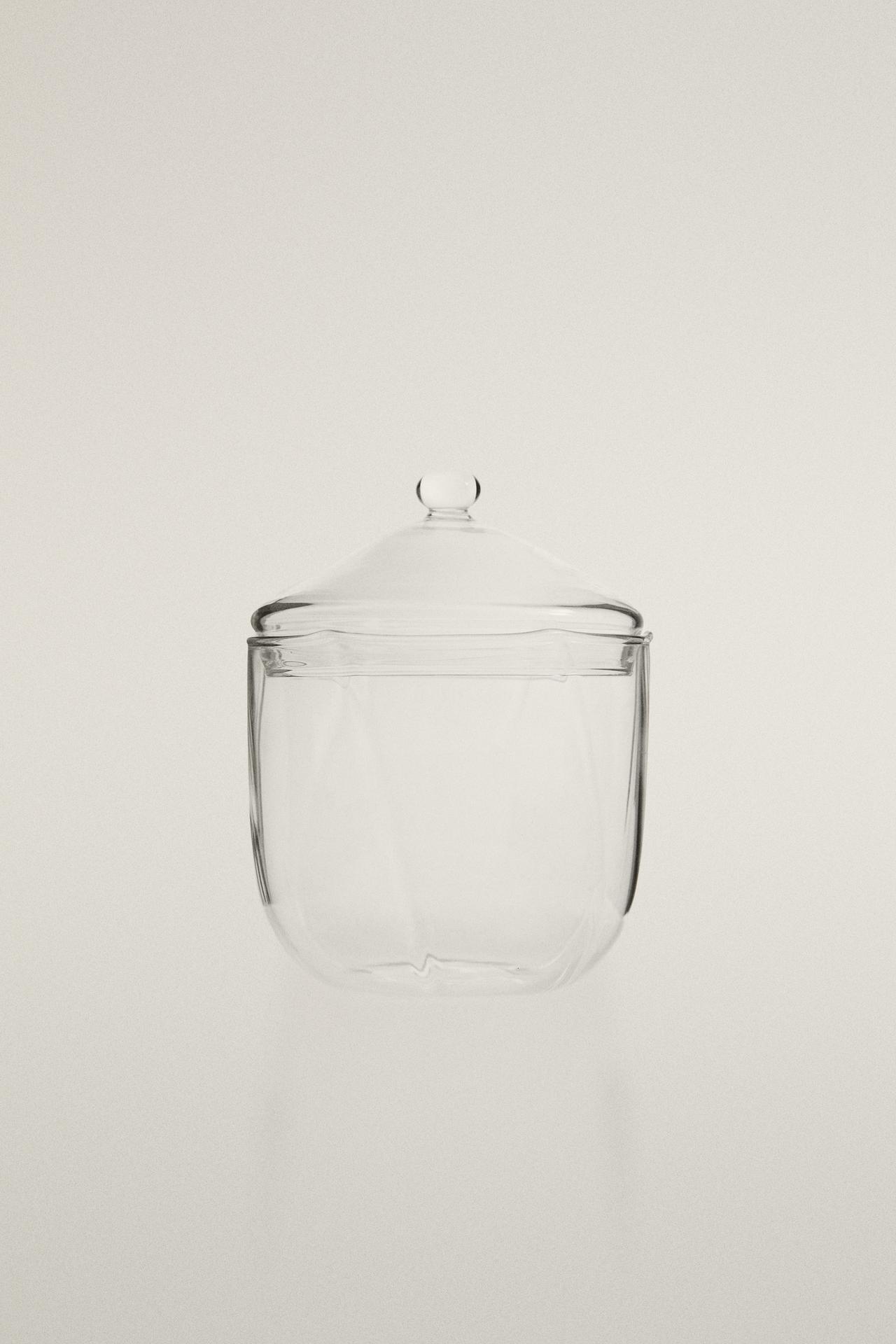 BOROSILICATE BATHROOM ORGANISER JAR