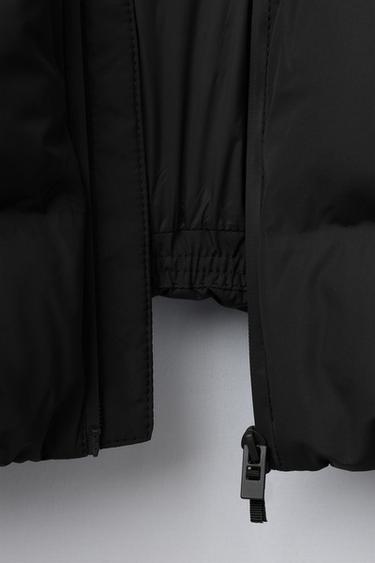 MANTEAU MATELASSÉ ÉTIQUETTE WATER REPELLENT - Noir de Zara - Image 11
