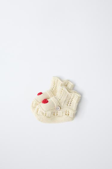 HEART BOOTIES - Ecru White by Zara - Image 7