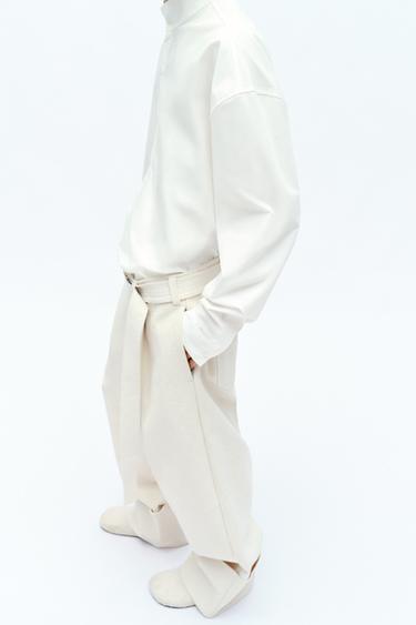 RELAXED-FIT ASYMMETRIC SHIRT X FANGLU LIN - White by Zara - Image 2