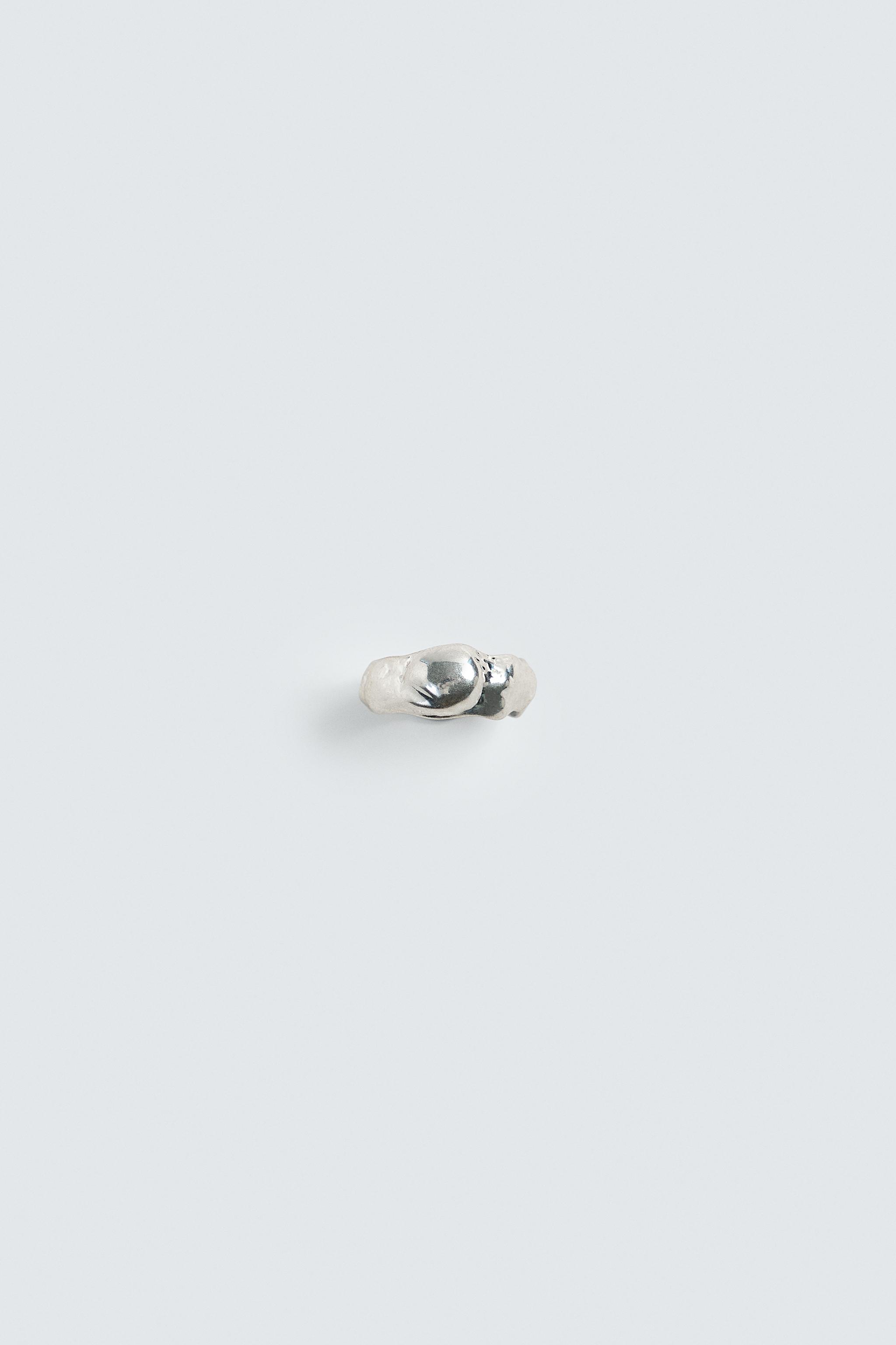 IRREGULAR METAL RING - Silver | ZARA United States