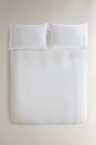 HOUSSE DE COUETTE PIQUÉ PASSEPOIL - Gris de Zara