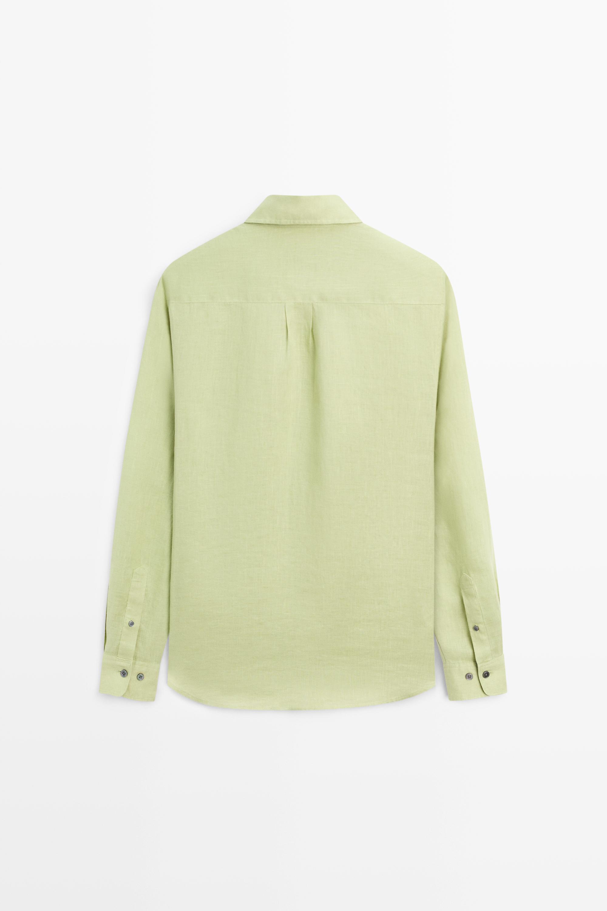 100% linen regular fit shirt
