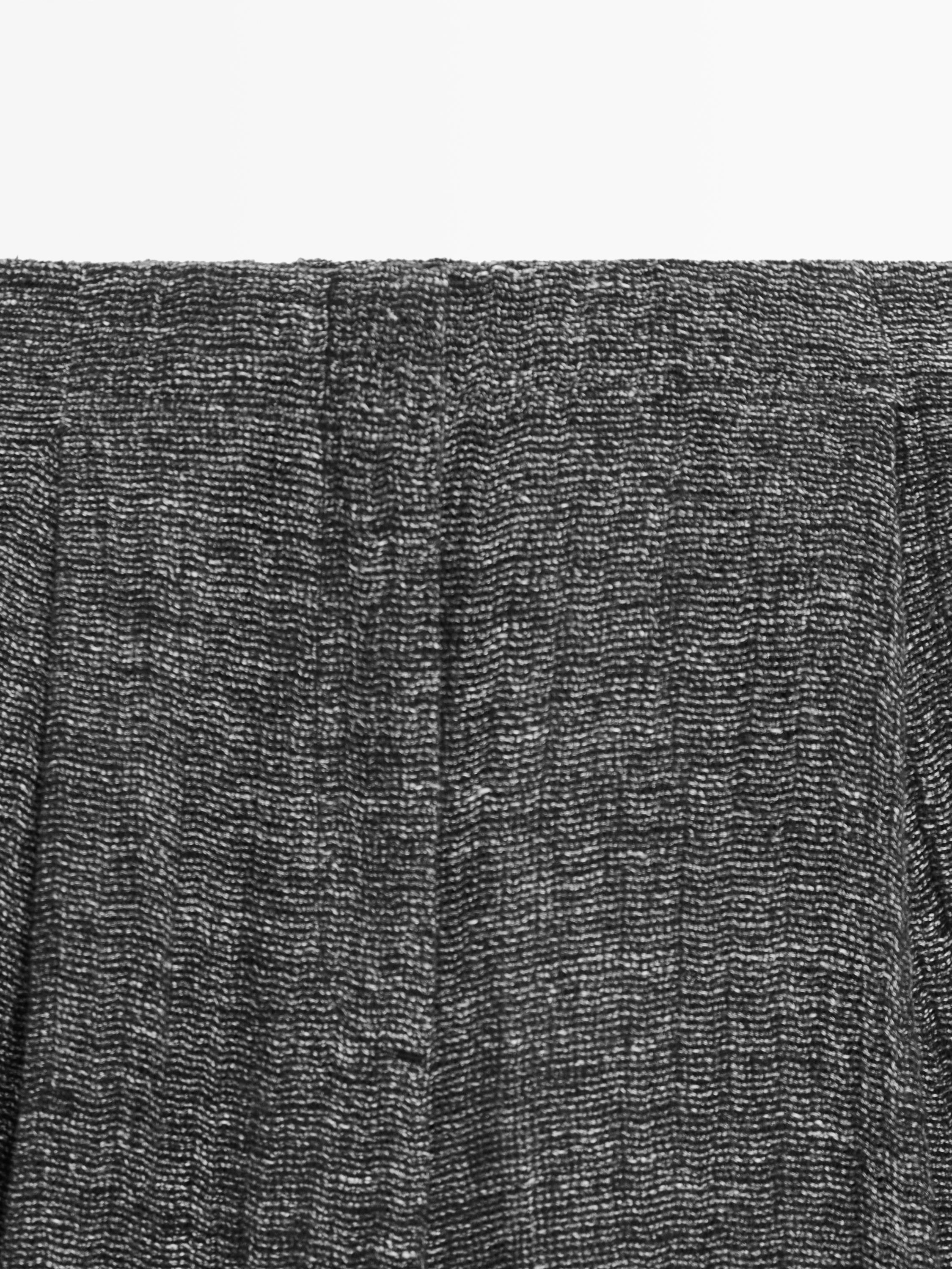 Pantalon à pinces total look en lin mélangé