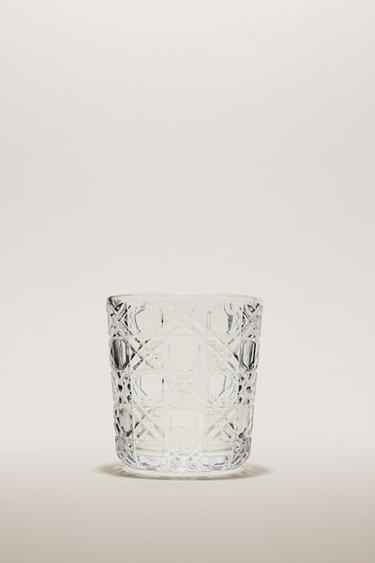 RAISED DESIGN GLASS TUMBLER - 990 by Zara