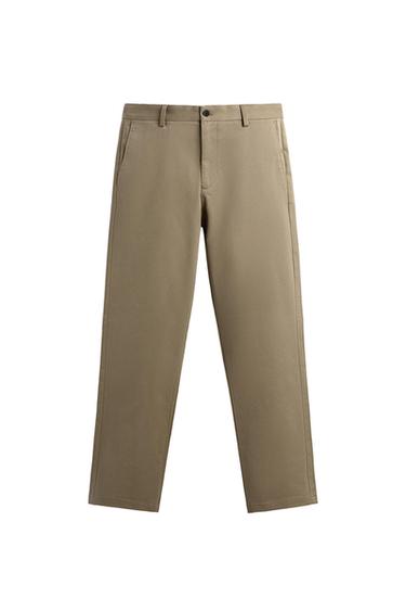 SLIM FIT CHINO TROUSERS - camel by Zara - Image 0