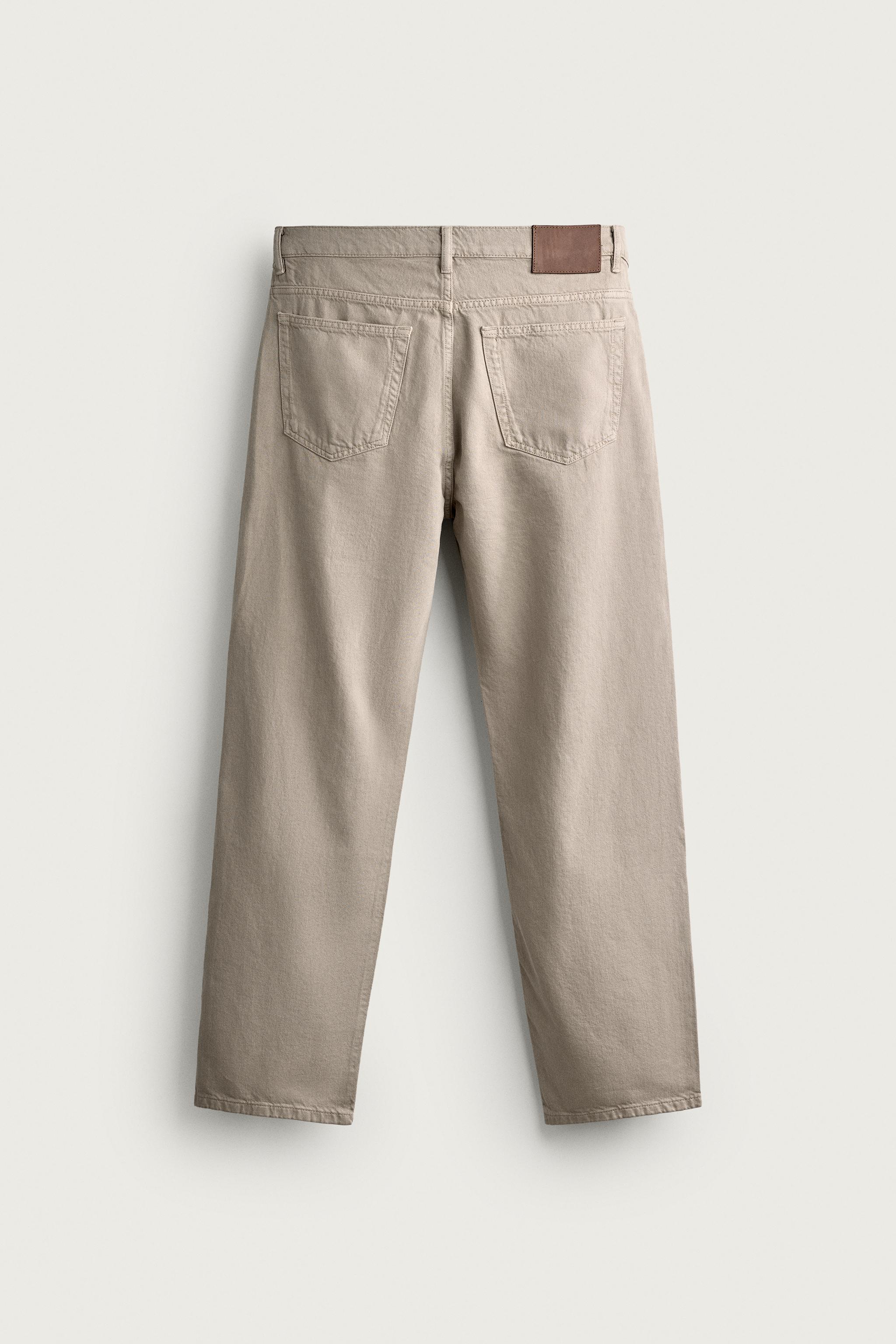 Мужские джинсы Zara LIGHTWEIGHT COTTON-HEMP JEANS — фото 8