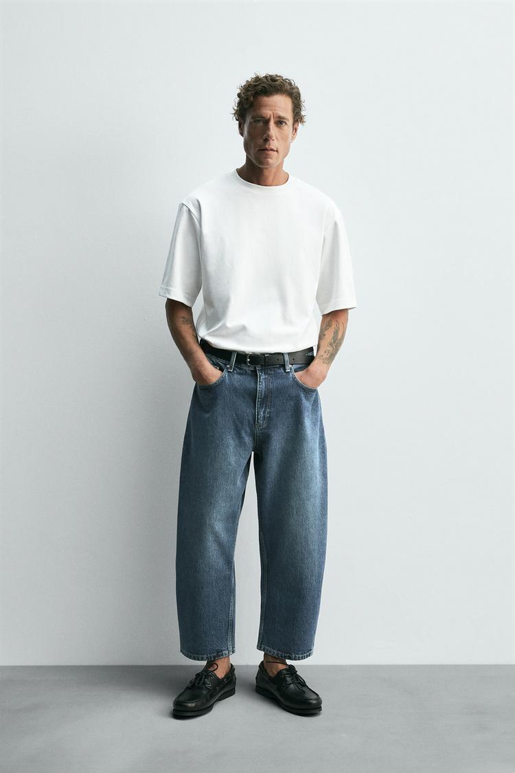 TAPERED WIDE FIT JEANS