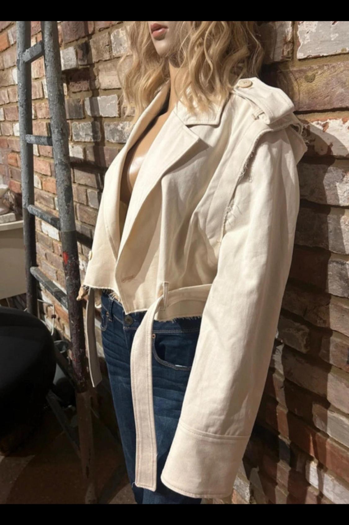 CROPPED TRENCH COAT - Image 4