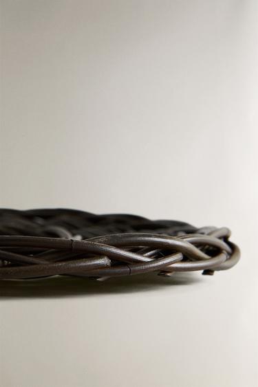 RATTAN TRIVET - Brown by Zara - Image 4