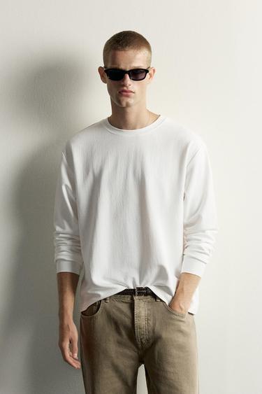 TEXTURED RELAXED FIT T-SHIRT — White 2