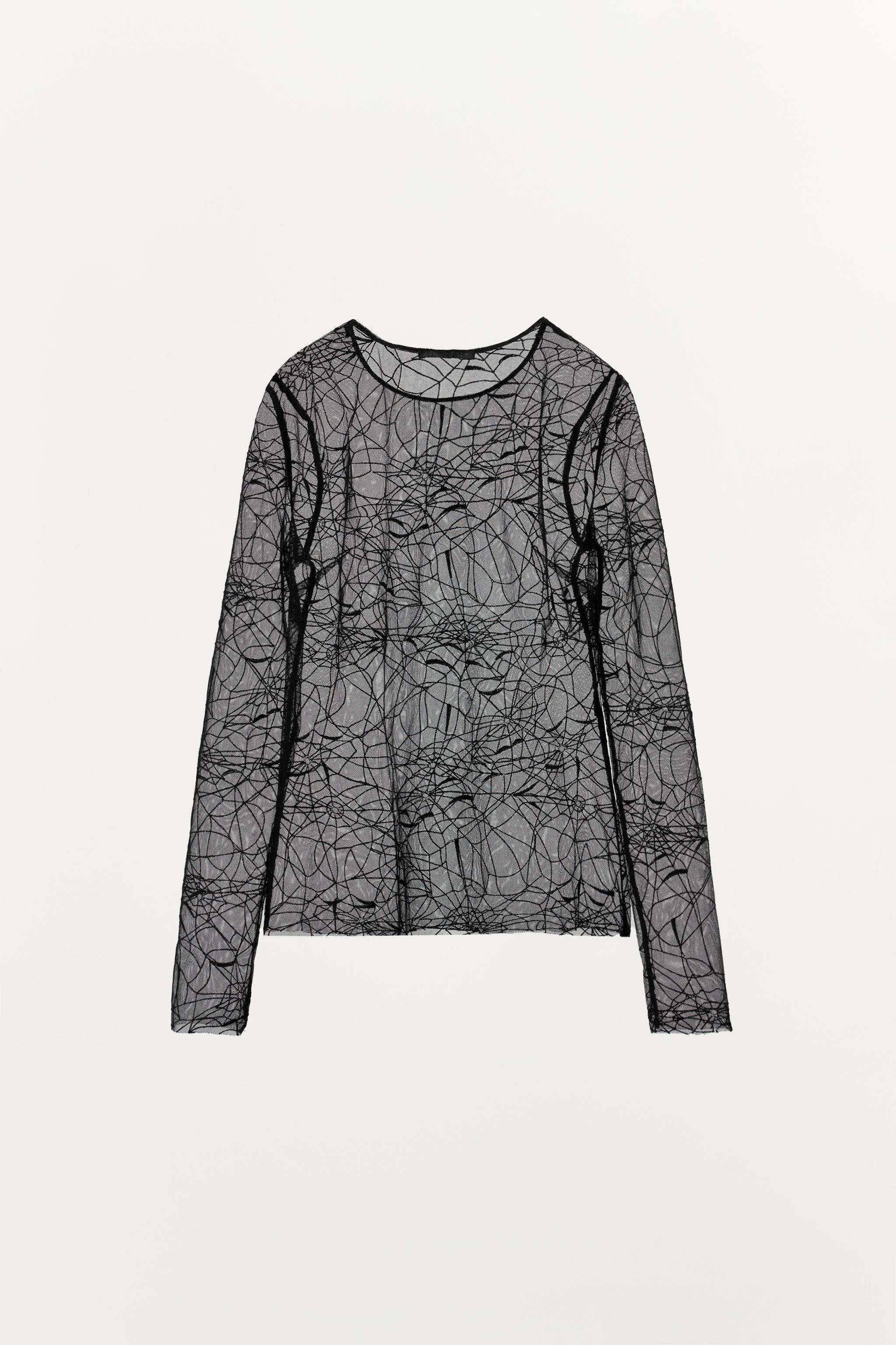 LIMITED EDITION SEMI-SHEER SPIDERWEB TOP