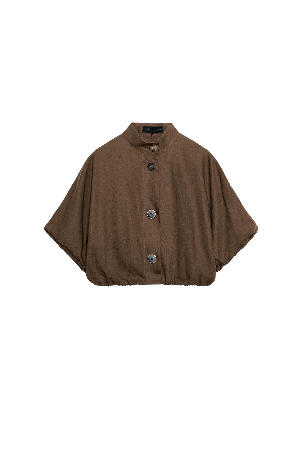 LINEN BLEND BALLOON SHIRT - image 3