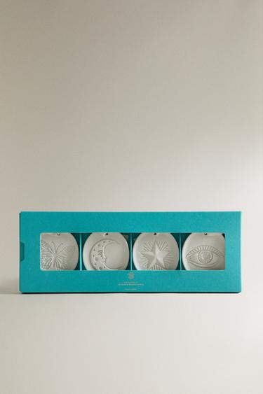 PACK CÉRAMIQUES DÉCORATIVES (LOT DE 4) | MARISA BERENSON - Écru de Zara - Image 3
