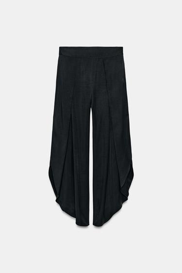 PANTALON À FENTES ZW COLLECTION - Noir de Zara - Image 9