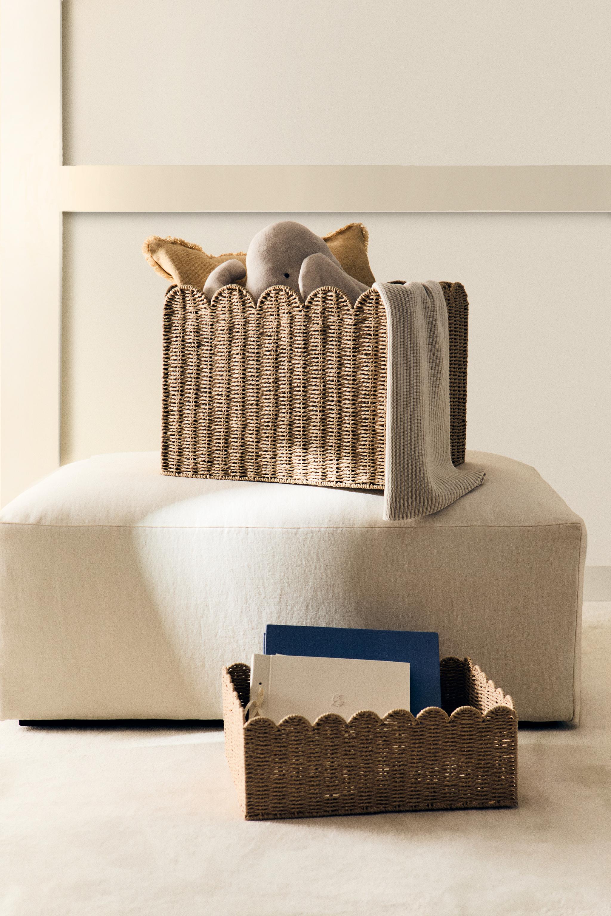 ザラホーム　カゴ　バスケット　インテリア　ZARA HOME 収納バスケット | ZARA 日本