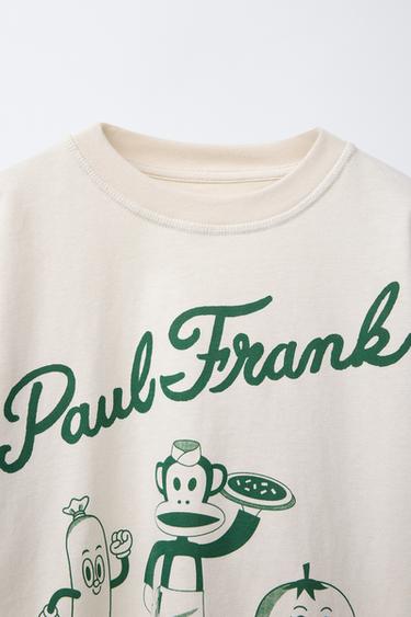 T-SHIRT IMPRIMÉ PAUL FRANK ® - Vert clair de Zara - Image 2
