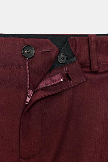 JUPE ASYMÉTRIQUE ZW COLLECTION - Bordeaux de Zara - Image 8