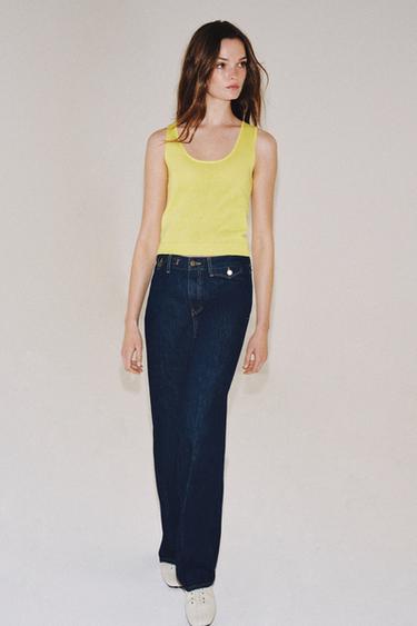 TOP PUNTO FINO - Amarillo de Zara - Imagen 0
