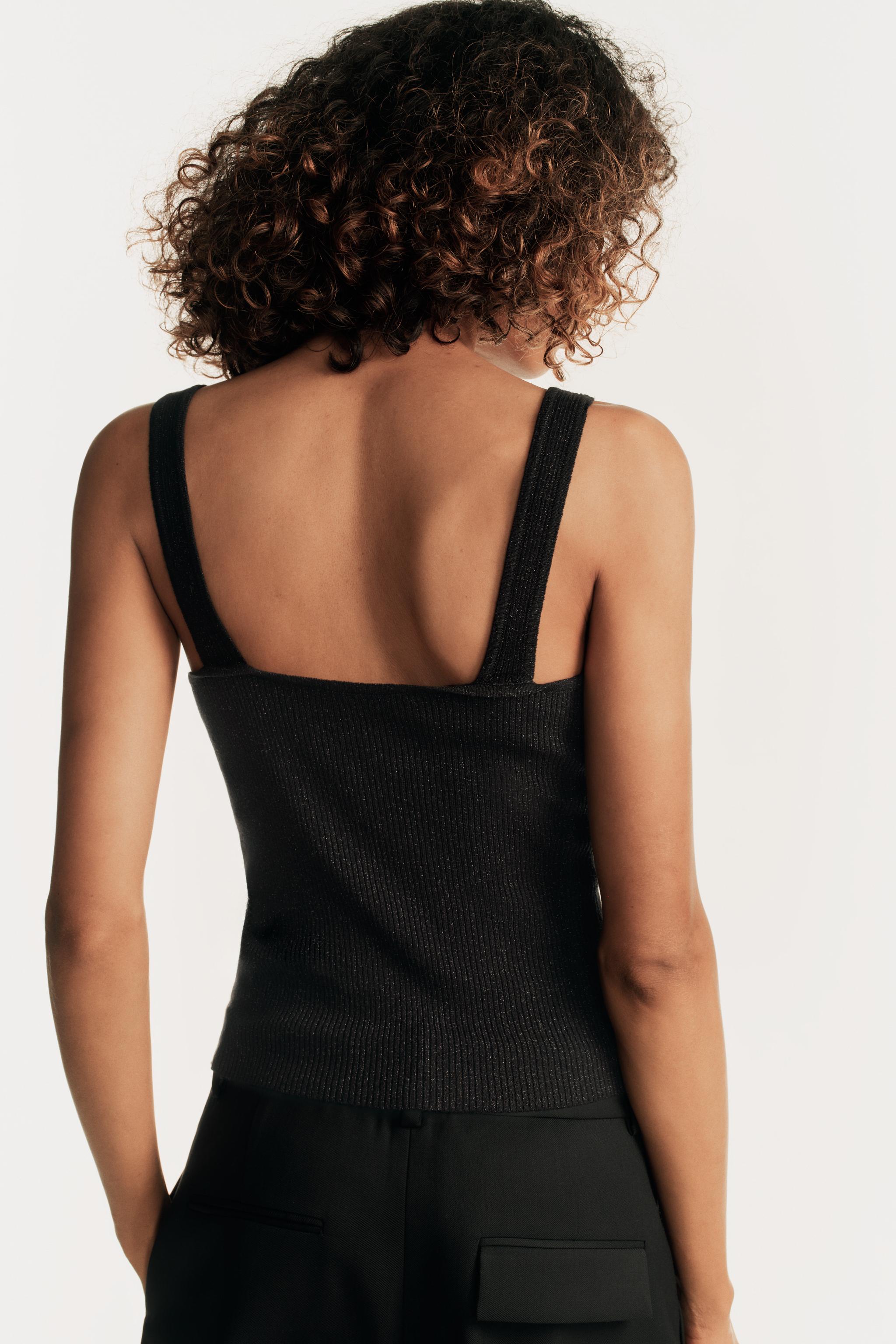 Женские свитеры Zara KNIT STRAP TOP — фото 5
