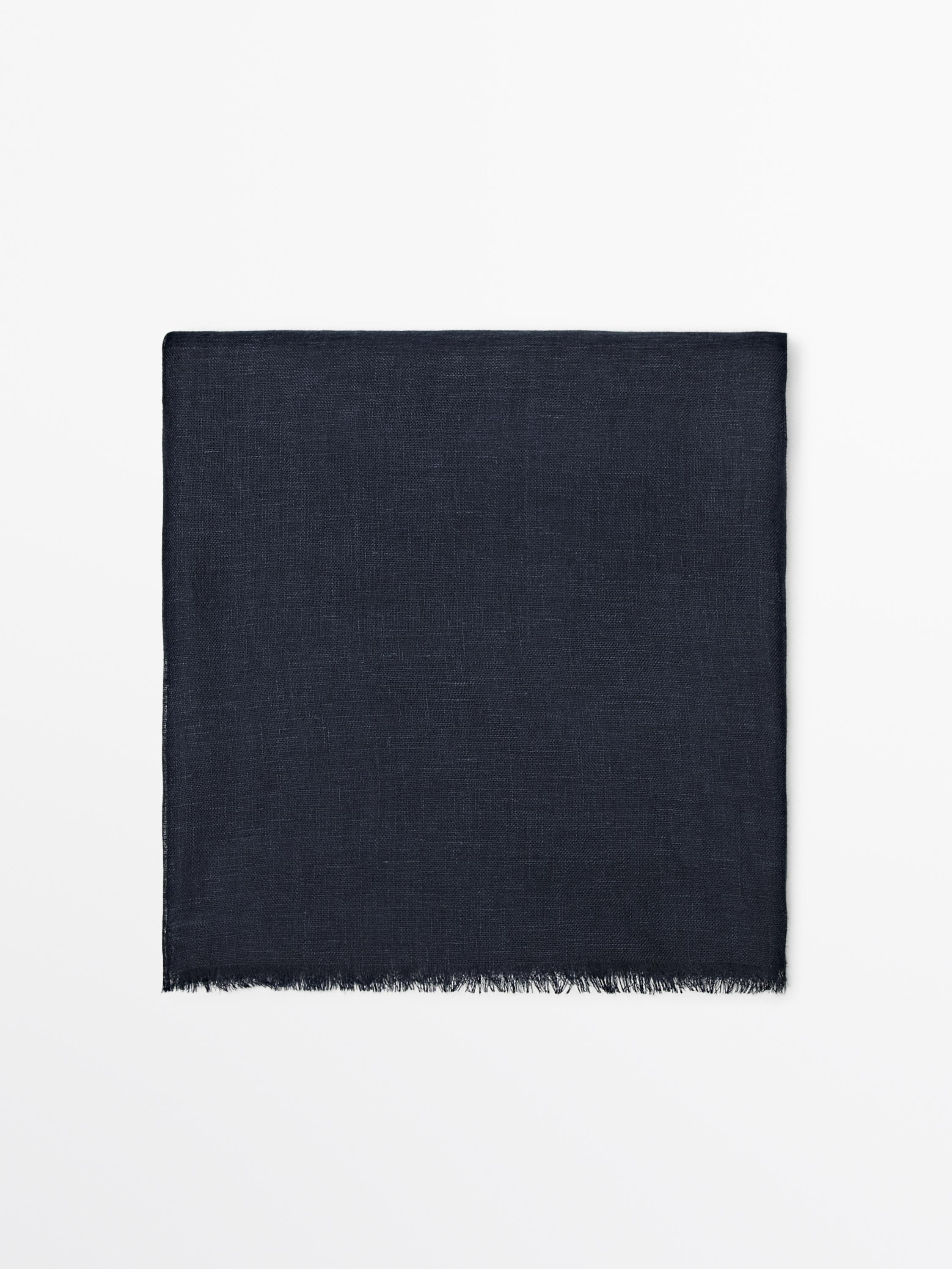 Foulard uni 100 % lin