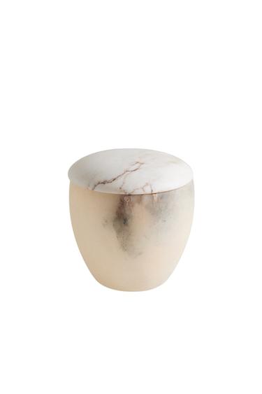 ALABASTER BATHROOM ORGANISER JAR - White by Zara