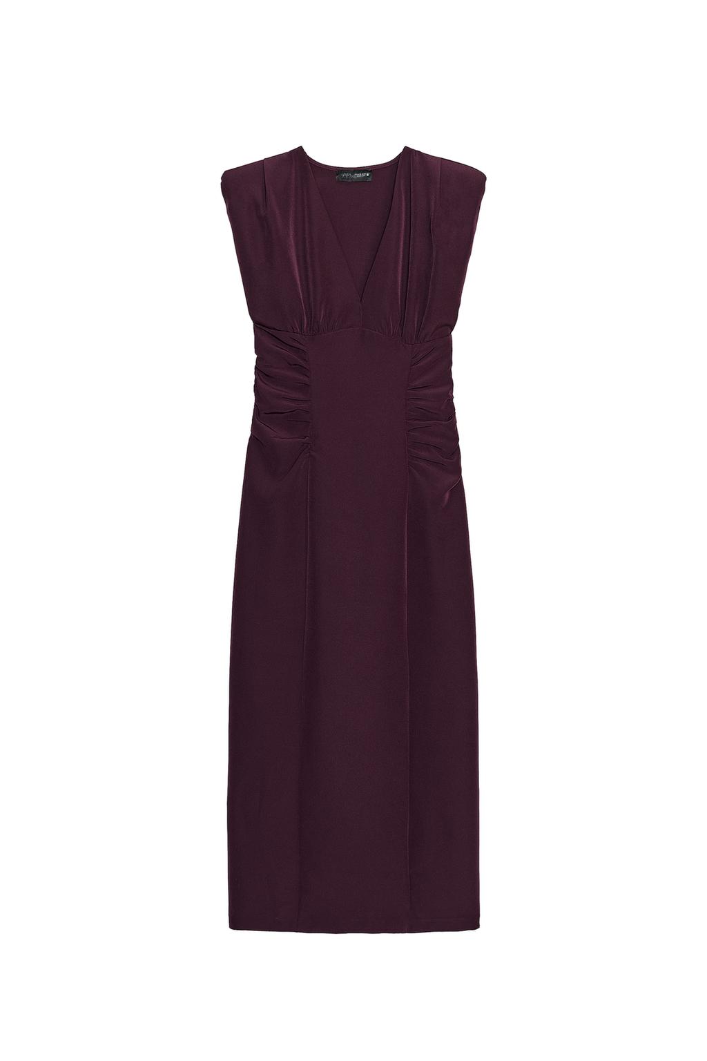 DRAPED MIDI DRESS - image 3