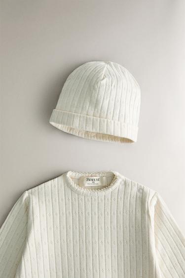 RIBBED NEWBORN BABY SET - Light beige by Zara - Image 1