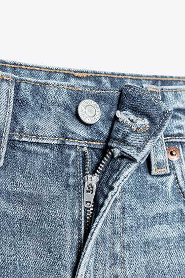 BERMUDA MOM FIT TRF TAILLE HAUTE - Bleu de Zara - Image 6